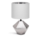 Aigostar - Lampa stołowa 1xE14/40W/230V srebrny/biały