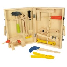 Bigjigs Toys - Drewniana skrzynka z narzędziami