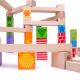 Bigjigs Toys - Drewniany tor kulkowy kolorowy