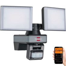 Brennenstuhl - LED Ściemnialny naświetlacz z czujnikiem DUO LED/29,2W/230V 3000-6500K IP54 Wi-Fi