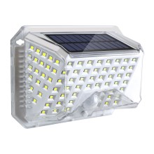 Brilagi - LED Kinkiet solarny z czujnikiem WALLIE LED/4W/3,7V 6500K IP65 srebrny