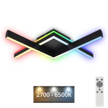 Brilo - LED RGBW Żyrandol natynkowy ściemnialny FRAME 2xLED/9W/230V 2700-6500K + pilot zdalnego sterowania
