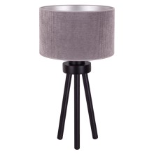 Duolla - Lampa stołowa LYON 1xE27/15W/230V szare