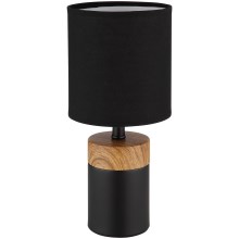 Globo - Lampa stołowa 1xE14/40W/230V czarny/drewno