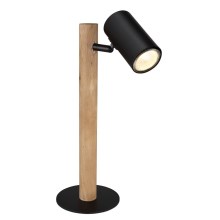 Globo - Lampa stołowa 1xGU10/5W/230V drewno/metal