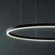 Ideal Lux - LED Żyrandol na lince ORACLE SLIM LED/38W/230V śr. 70 cm czarny