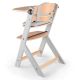 KINDERKRAFT - Krzesełko do karmienia z tapicerką ENOCK szare