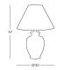 Kolarz 0014.74.4 - Lampa stołowa GIARDINO 1xE27/100W/230V beżowy