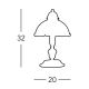 Kolarz 731.73.21 - Lampa stołowa NONNA 1xE14/60W/230V green