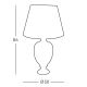 Kolarz 780.71 - Lampa stołowa DAUPHIN 1xE27/100W/230V