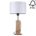Lampa stołowa PINO 1xE27/40W/230V sosna - certyfikat FSC
