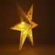 LED Dekoracja bożonarodzeniowa LED/3xAA gwiazda złota