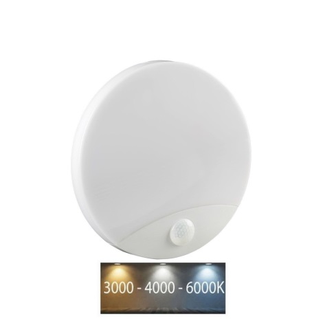 LED Kinkiet łazienkowy z czujnikiem LED/15W/230V 3000/4000/6000K IP44 biały