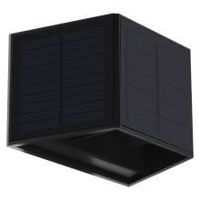 LED Kinkiet solarny WINGS LED/2W/3,2V 6000K IP54 czarny