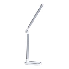 LED Ściemnialna dotykowa lampa stołowa MADERA LED/7W/230V USB biała