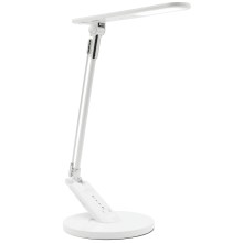 LED Ściemnialna dotykowa lampa stołowa OPTIMUM LED/7W/230V USB 3000/4000/6000K biała