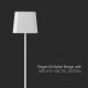LED Solarna ściemnialna magnetyczna dotykowa akumulatorowa lampa stołowa LED/5W/5V 3000-6000K 3600 mAh IP65 biała