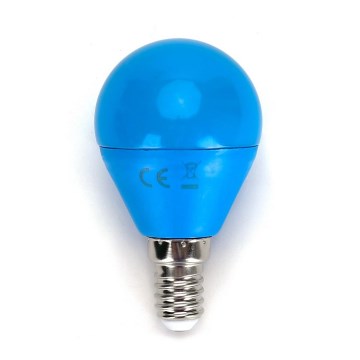 LED Żarówka G45 E14/4W/230V niebieska - Aigostar