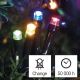 LED Zewnętrzny łańcuch bożonarodzeniowy 180xLED/8 trybów23m IP44 różne kolory