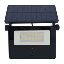 LED Zewnętrzny solarny reflektor z czujnikiem LED/2W/3,7V 4200K IP44