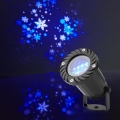 LED Zewnętrzny świąteczny projektor płatków śniegu 5W/230V IP44