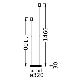 Ledvance - Noga lampy DECOR STICK 2xE27/40W/230V antracyt