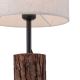 Leuchten Direkt 11233-79 - Lampa stołowa BARK 1xE27/40W/230V drewno
