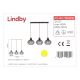 Lindby - Żyrandol na lince FRANCES 3xE27/60W/230V