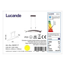 Lucande - LED Ściemnialny żyrandol na lince MARIJA LED/22W/230V