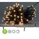 LED Łańcuch bożonarodzeniowy 48xLED/7 funkcji/3xAA 4,1m IP44 ciepła biel