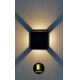 Rabalux - LED Kinkiet zewnętrzny LED/6W/230V IP54 czarny