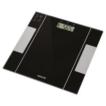 Sencor - Inteligentna osobista waga fitness 1xCR2032 czarna