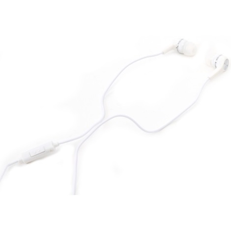 Słuchawki FIESTA MIC MINI JACK 3.5mm białe
