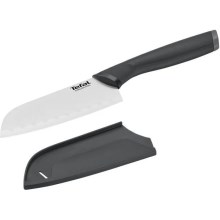 Tefal - Nóż ze stali nierdzewnej santoku COMFORT 12,5 cm chrom/czarny