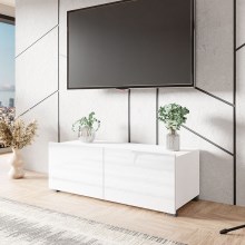 TV Stół CALABRINI 37x100 cm biały