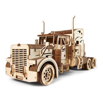 Ugears - 3D drewniane puzzle mechaniczne Ciężarówka z naczepą Heavy Boy