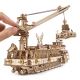 Ugears - 3D drewniane puzzle mechaniczne Statek badawczy