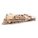 Ugears - 3D drewniane puzzle mechaniczne V-Express lokomotywa parowa z tenderem