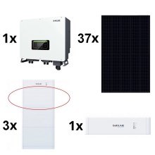 Zestaw solarny SOFAR Solar - 14,8kWp panel RISEN Full Black +15kW SOLAX przetwornik 3f + 15kWh baterie SOFAR z řídící jednotkou akumulátoru