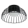  plafon LED BETSY LED/12W/230V średnica 25 cm czarny