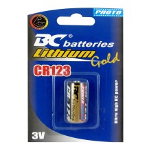 1 szt. Bateria litowa CR123 GOLD 3V
