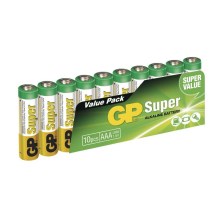 10 ks Bateria alkaliczna AAA GP SUPER 1,5V