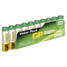 10 szt. Bateria alkaliczna AA GP SUPER 1,5V