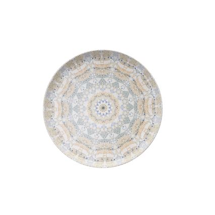 12-elementowy zestaw obiadowy, wielobarwny, porcelana