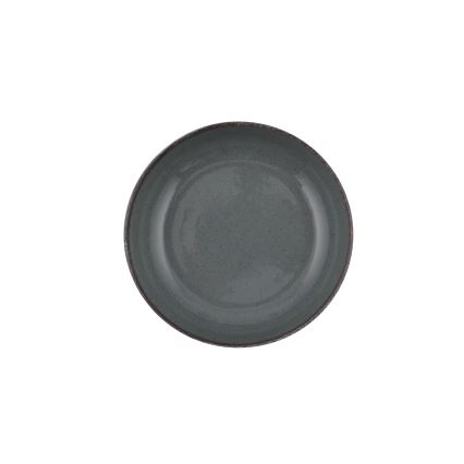 16-częściowy zestaw obiadowy, szary, porcelanowy