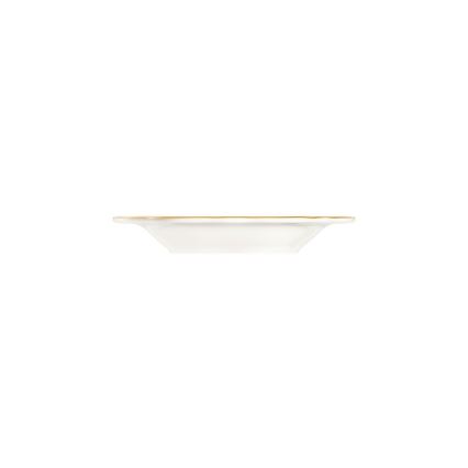 18-częściowy porcelanowy zestaw obiadowy, biały/złoty