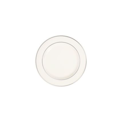 18-częściowy zestaw obiadowy kremowy/srebrny/porcelanowy