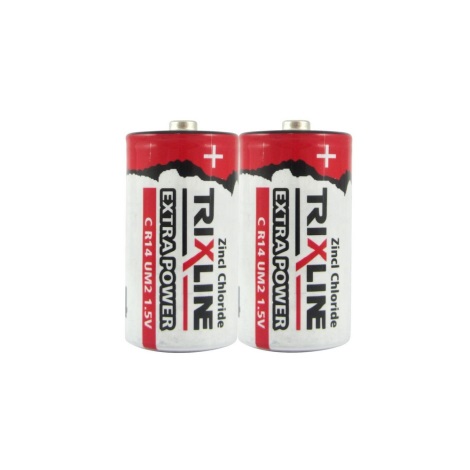 2 szt. Bateria Cynkowo-chlorkowa C/R14 1,5V Trixline Extra Power