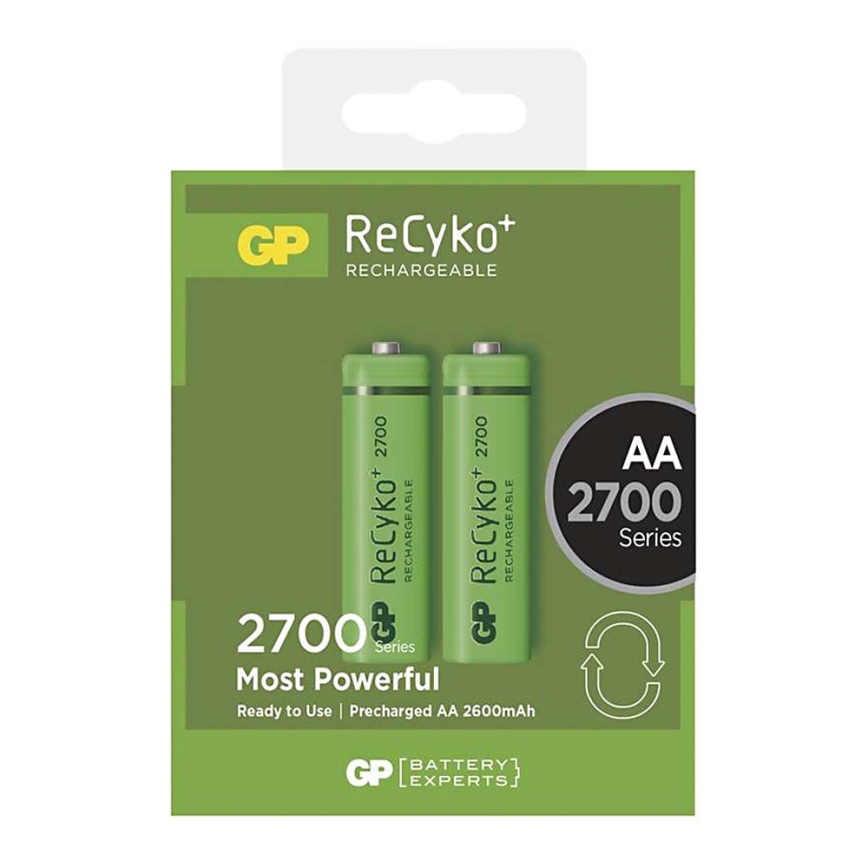 2 szt Bateria ładowalna AA GP RECYKO+ NiMH/1,2V/2700 mAh
