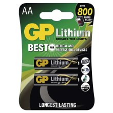 2 szt Bateria litowa AA GP LITHIUM 1,5V